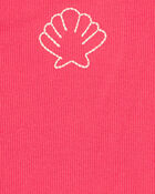 Toddler Girl Shell Ribbed Tank Top - Orange, image 2 of 3 slides