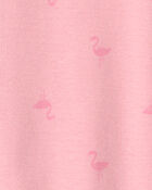 Toddler Girl Flamingo 100% Cotton Snug Fit 1-Piece Pyjama - Pink, image 2 of 4 slides