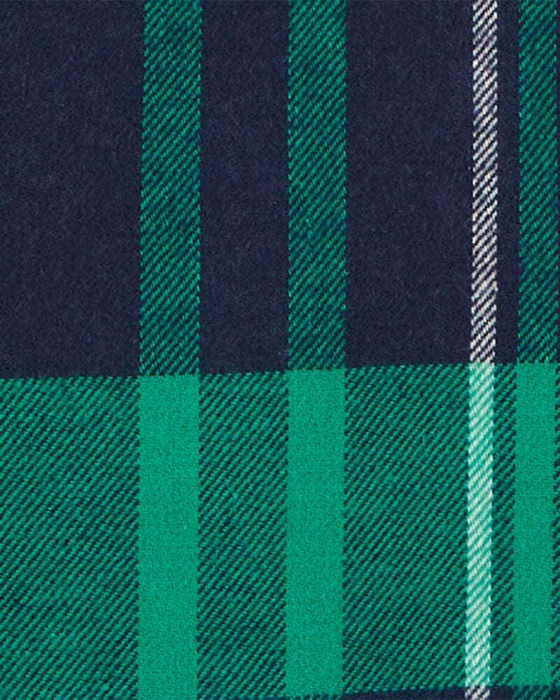 Kid Plaid Flannel Button-Down Shirt, image 2 of 3 slides