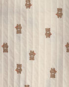 Baby 1pk Brown Bear Knit Blanket, image 2 of 2 slides