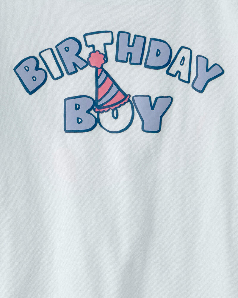 Toddler Boy 'Birthday Boy' Graphic Tee - Blue, image 2 of 3 slides