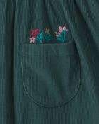 Toute-petit fille - Ensemble 2 pi&egrave;ces robe en velours c&ocirc;tel&eacute; et haut manches longues &agrave; motif floral , image 8 sur 9 diapositives