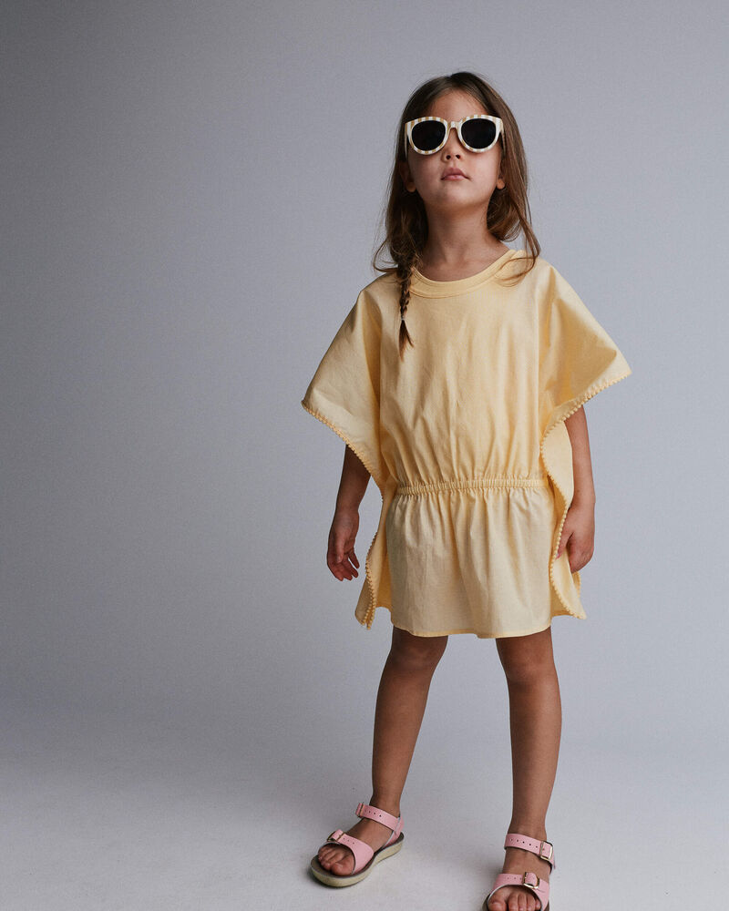 Tout-petit fille - Cache-maillot &agrave; pompons - Jaune, image 3 sur 5 diapositives