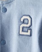 Baby Boy 3-Piece French Terry Jacket Outfit Set - Blue, image 2 of 6 slides