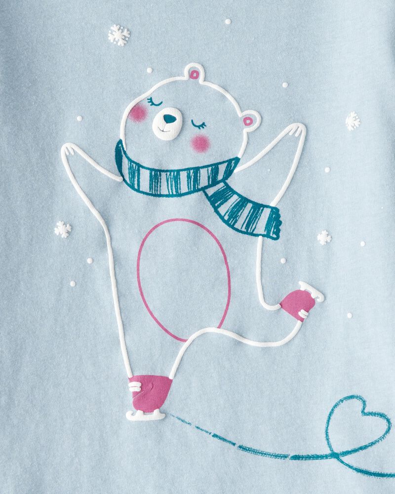 Toddler Girl Polar Bear Long-Sleeve Graphic Tee - Blue, image 3 of 4 slides
