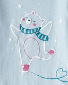Toddler Girl Polar Bear Long-Sleeve Graphic Tee - Blue, image 3 of 4 slides