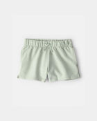 Toddler Girl French Terry Shorts - Green, image 1 of 4 slides
