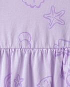 Tout-petit fille - Robe sans manches &agrave; motif vie marine - Mauve, image 4 sur 4 diapositives