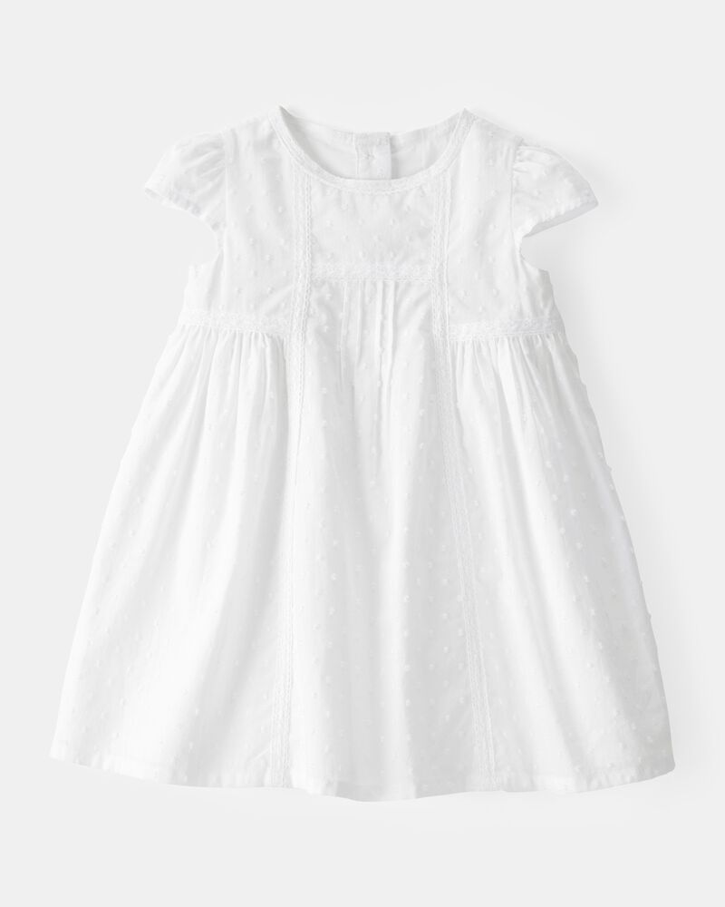 Baby Girl Textured Babydoll Dress, image 1 of 5 slides