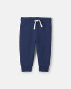 Baby Boy 2-Piece Striped Long-Sleeve Bodysuit & Pant Set - Navy Blue, image 2 of 5 slides