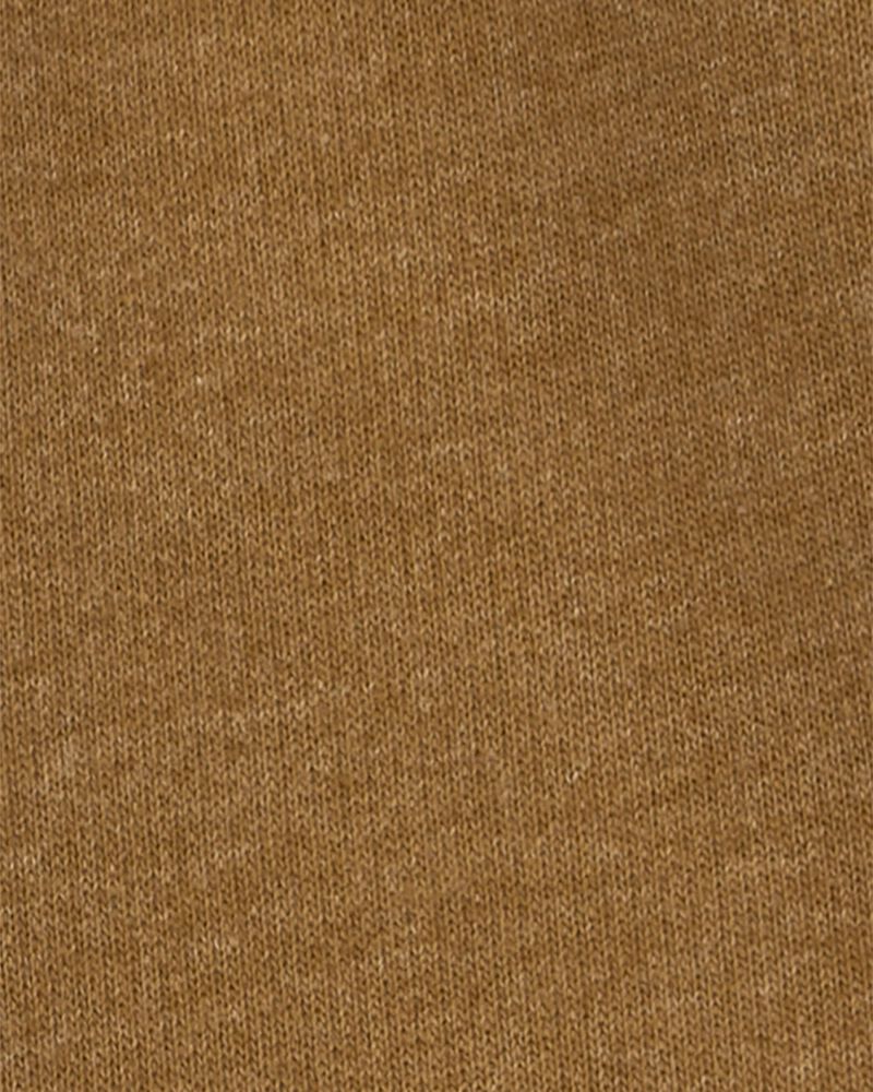 Kid Solid Knit Shorts - Brown, image 3 of 5 slides