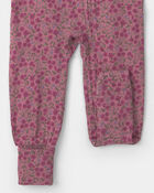B&eacute;b&eacute; fille - Pyjama ajust&eacute; 1 pi&egrave;ce PurelySoft &agrave; motif floral &ndash; Rose, image 4 sur 7 diapositives
