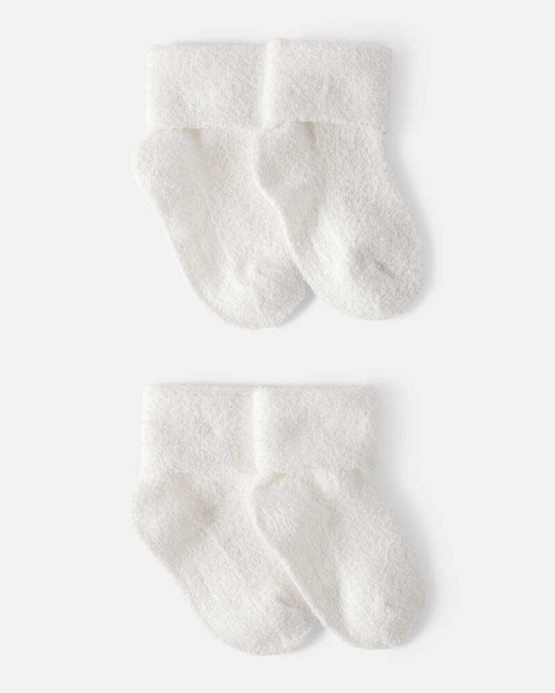 Baby 4-Pack Foldover Booties, image 1 of 3 slides