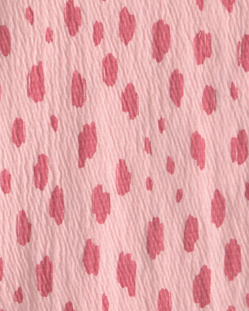 Girls Dots Short-Sleeve Top - Pink, image 2 of 3 slides