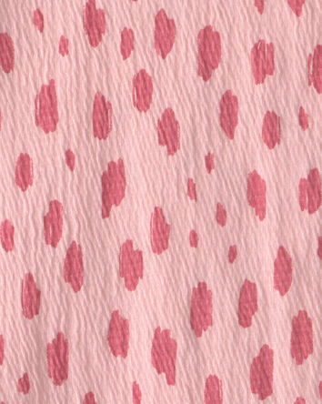 Girls Dots Short-Sleeve Top - Pink, 