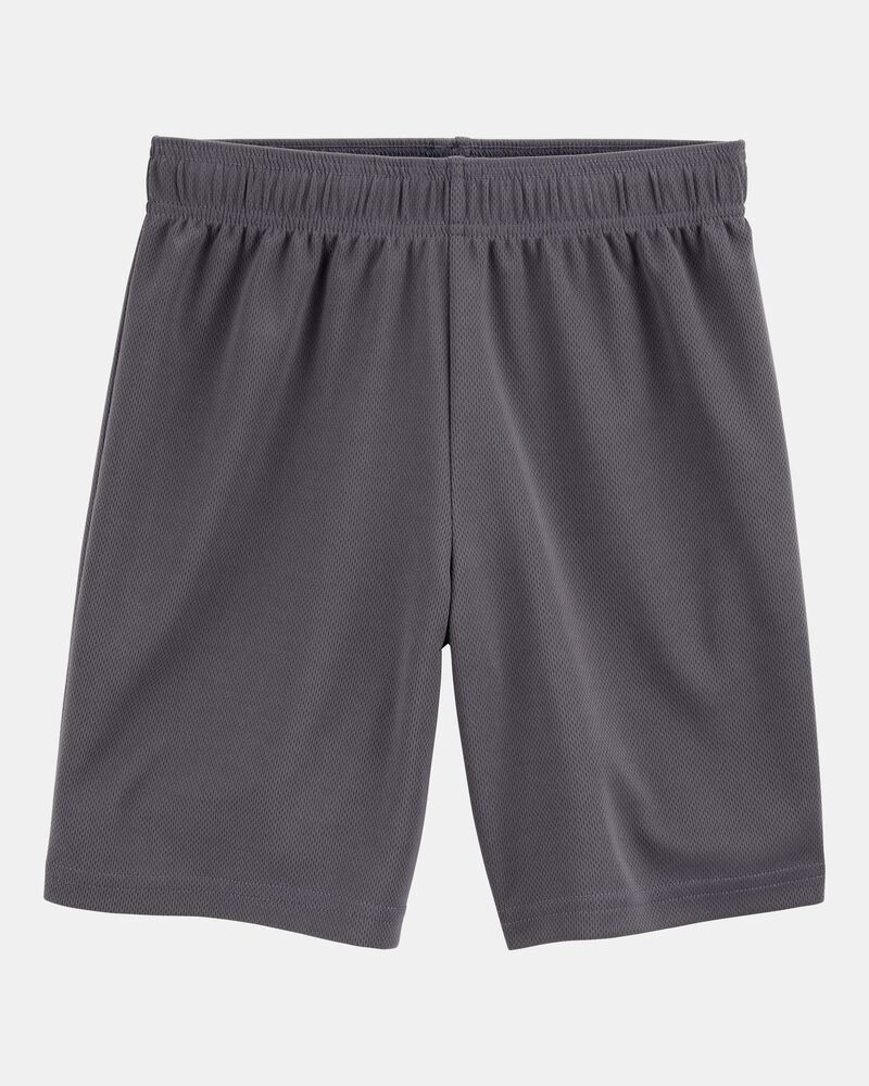 Boys Active Mesh Shorts - Grey, image 1 of 4 slides
