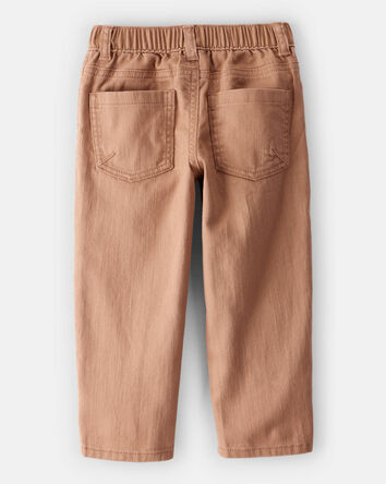 Toddler Boy 100% Cotton Pull-On Fashion Pants - Tan, 