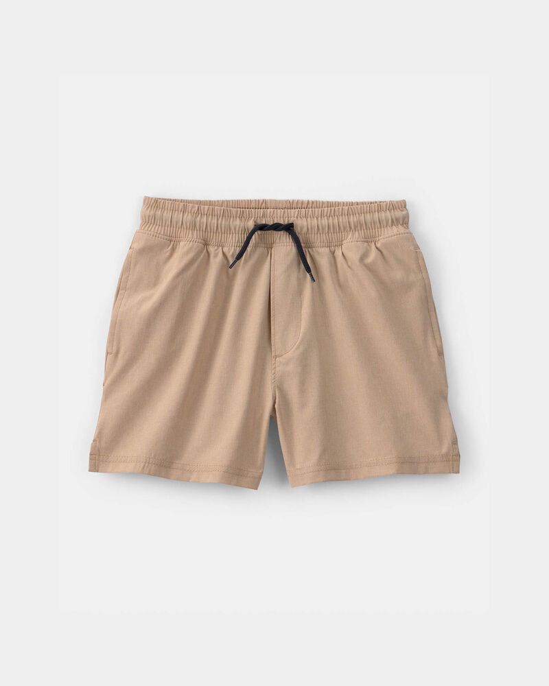 Boys Pull-On Active Shorts - Brown, image 1 of 4 slides