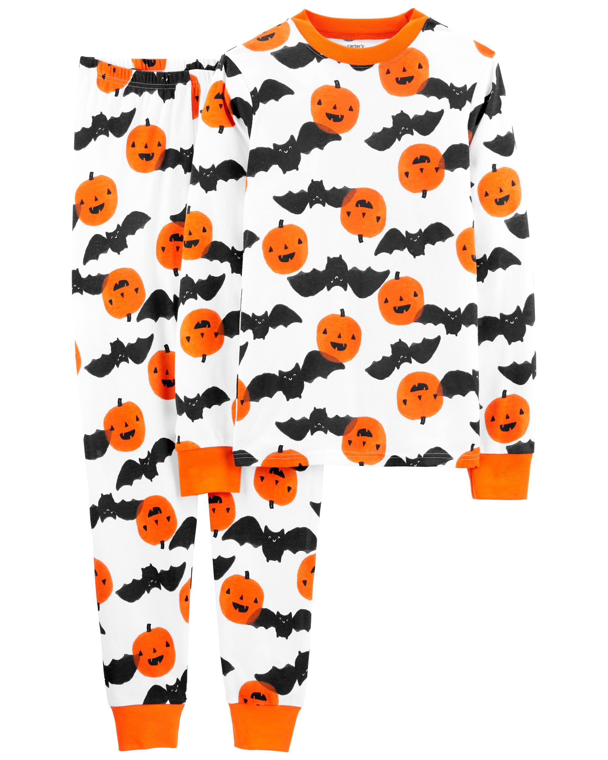Multi 2 Piece Halloween 100 Snug Fit Cotton Pyjamas carters