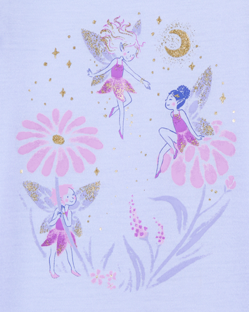 Girls 2-Pack Floral Fairy Nightgowns, 