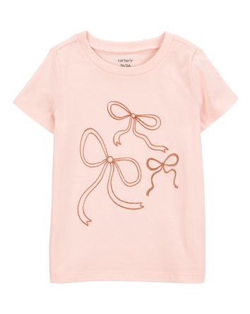 Toddler Holiday Bow Graphic Tee, 