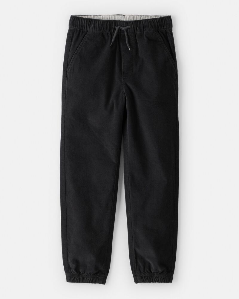 Boys Corduroy Joggers - Black, image 1 of 4 slides