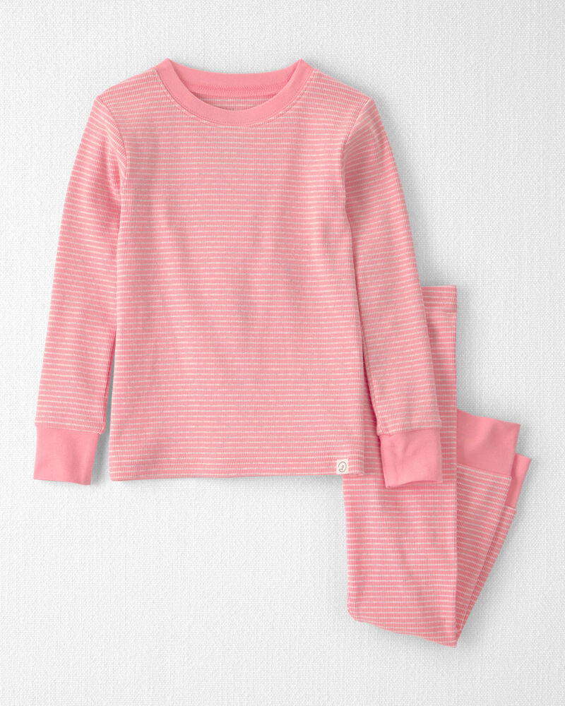 Toddler Girl 2-Piece Organic Cotton Ribbed Pyjama, image 1 of 4 slides