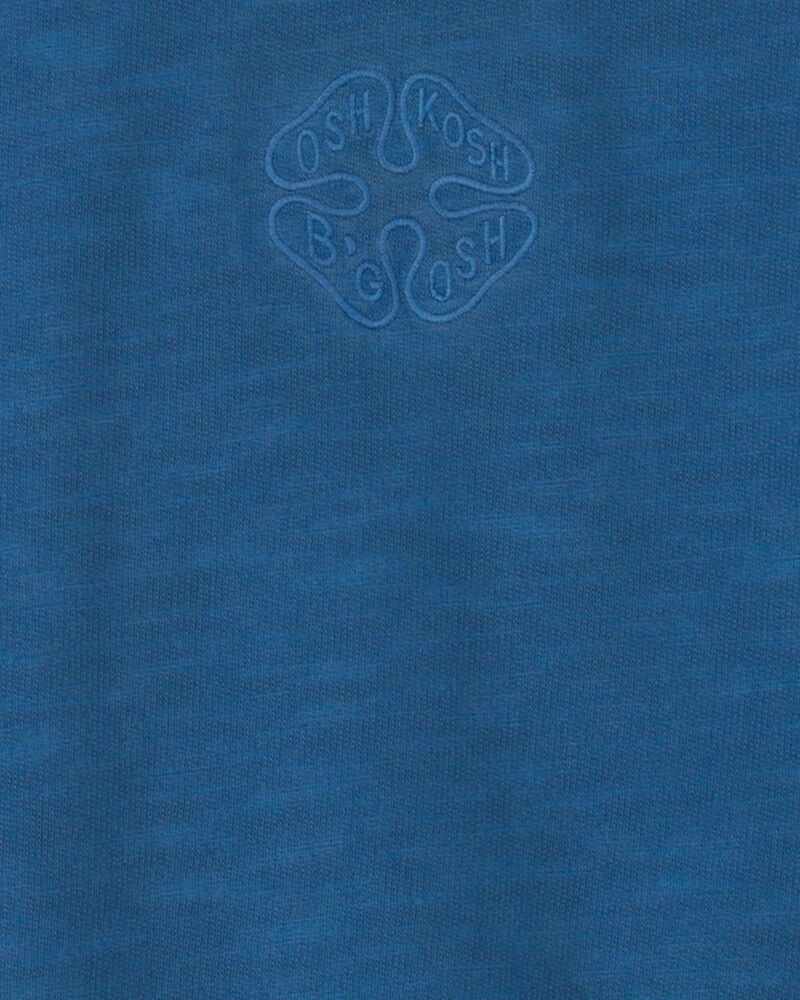 Tout-petit gar&ccedil;on - Chandail en jersey bouclette &agrave; logo OshKosh - Bleu, image 2 sur 2 diapositives