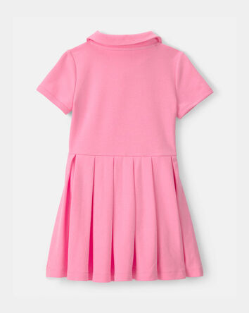 Toddler Girl Pleated Tennis Dress - Pink, 