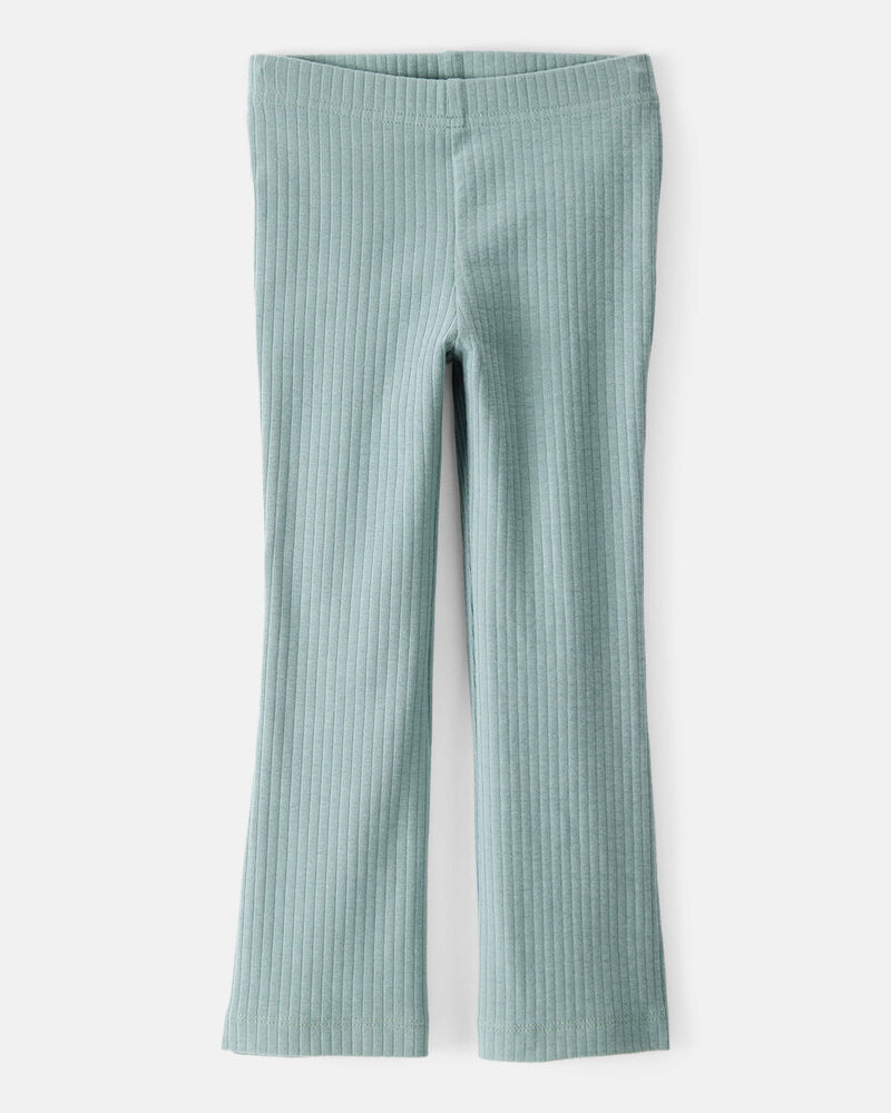 Toddler Girl Cotton Flare Active Pants - Green, image 1 of 4 slides