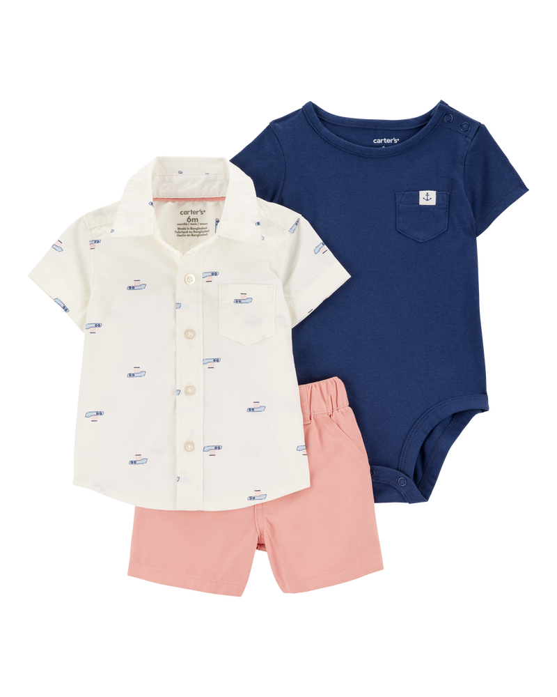 Baby 3-Piece Boat Outfit Set, image 1 of 5 slides