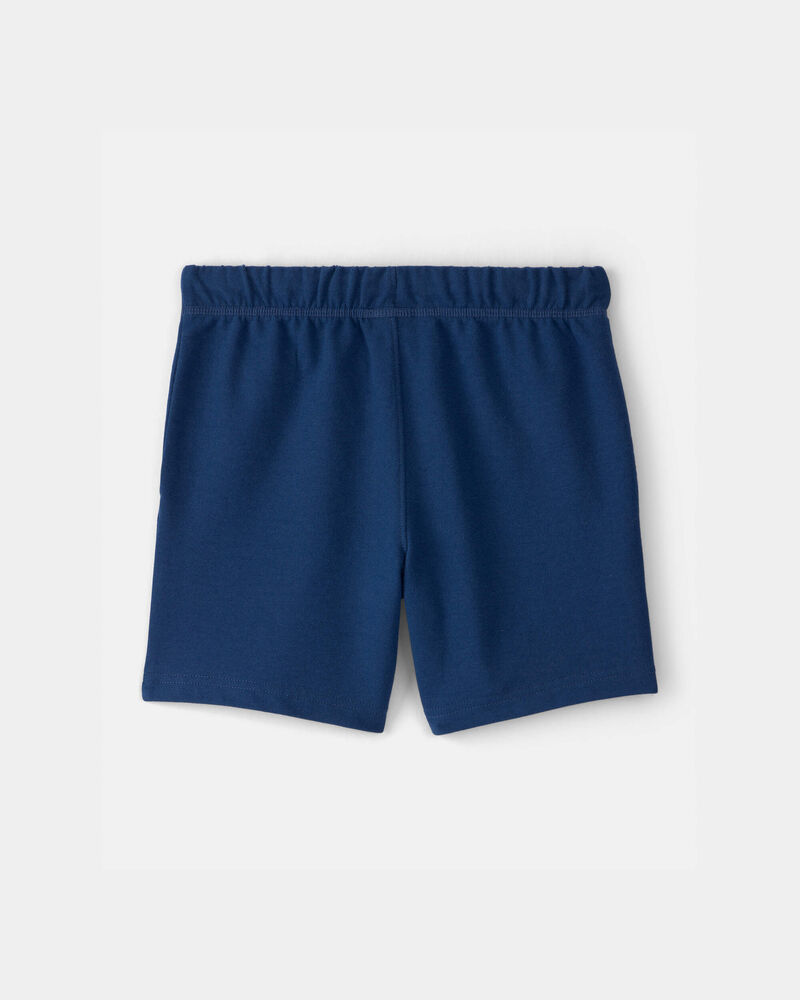 Gar&ccedil;ons - Shorts en Jersey bouclette - Bleu, image 2 sur 3 diapositives