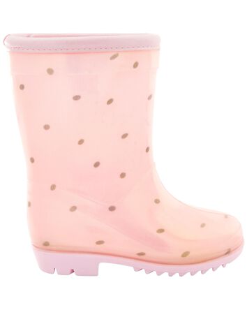 Polka Dot Rain Boots, 