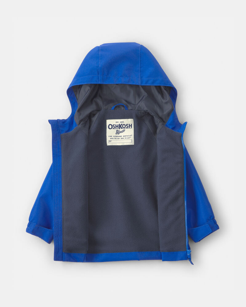 Toddler Boy  Midweight Fleece Lined Jacket- Blue, image 2 of 3 slides