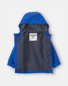 Toddler Boy  Midweight Fleece Lined Jacket- Blue, image 2 of 3 slides