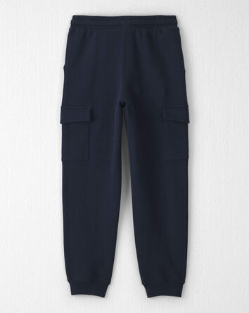 Gar&ccedil;ons - Pantalon cargo en jersey bouclette de coton biologique, 