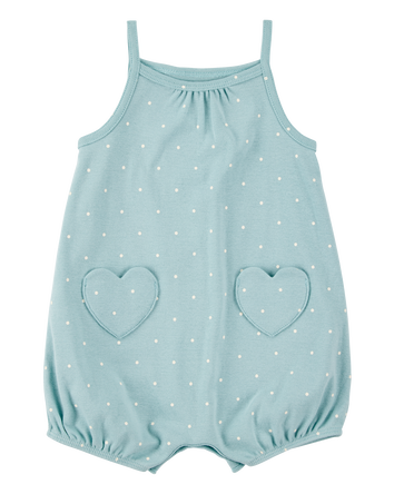 Baby Heart Cotton Romper, 