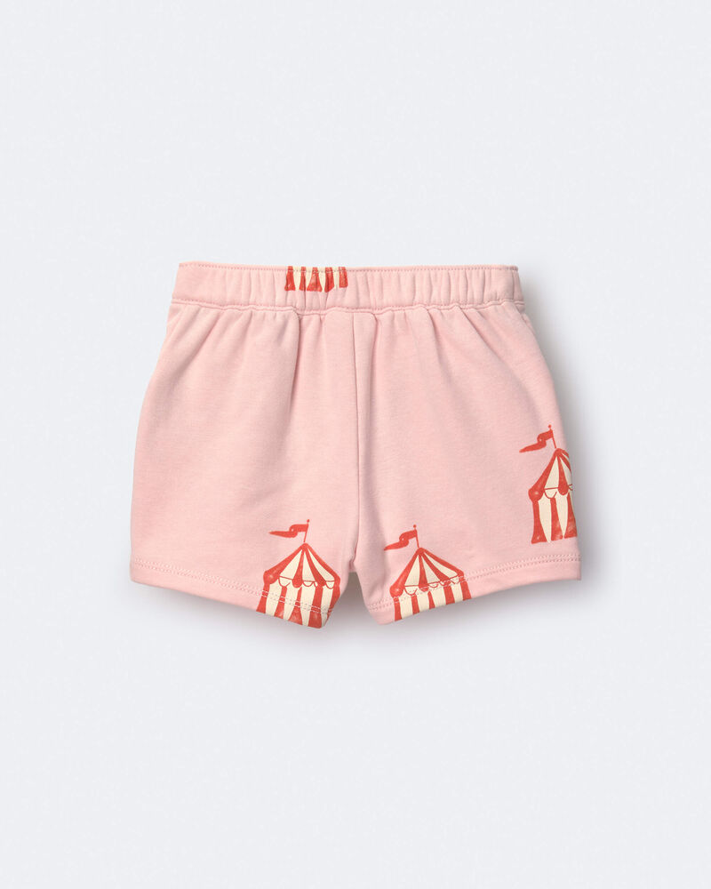 Tout-petit fille - Jupe-short asym&eacute;trique &agrave; imprim&eacute; grand chapiteau - Rose clair, image 6 sur 7 diapositives