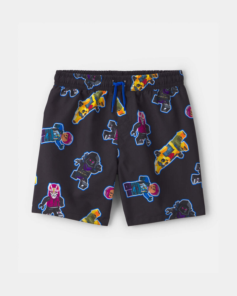 Boys Lego Fortnite Swim Trunks - Black, image 1 of 3 slides