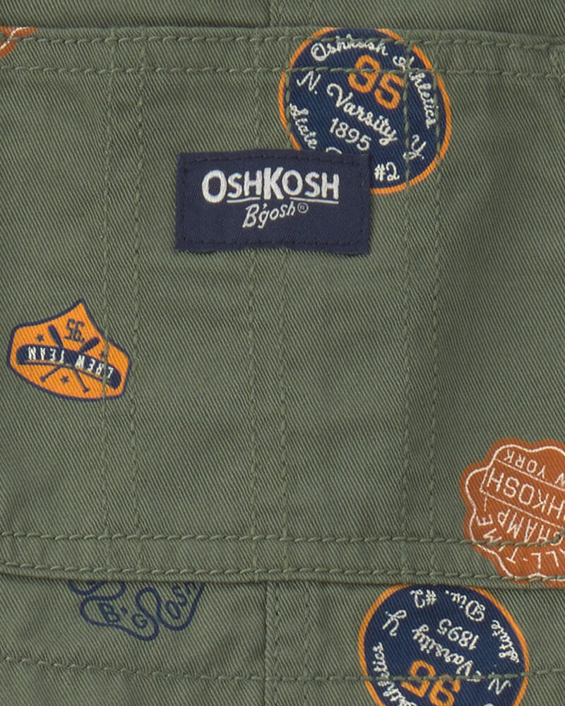 Toddler Patch Logo Overalls - Green, image 3 of 4 slides