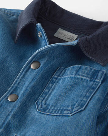 Toddler Organic Cotton Denim Barn Jacket, 