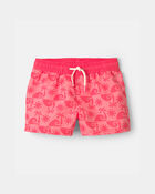 Toddler Boy 'Sandy Toes Club' 2-Piece Rashguard Swimsuit Set - Orange/Ivory, image 3 of 6 slides