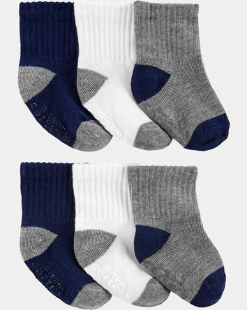 Baby Boy 6-Pack Crew Socks, 