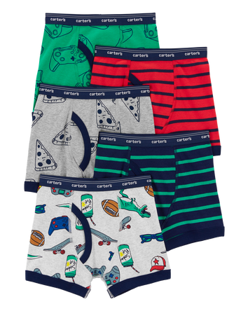 5-Pack Cotton Boxer Briefs, 