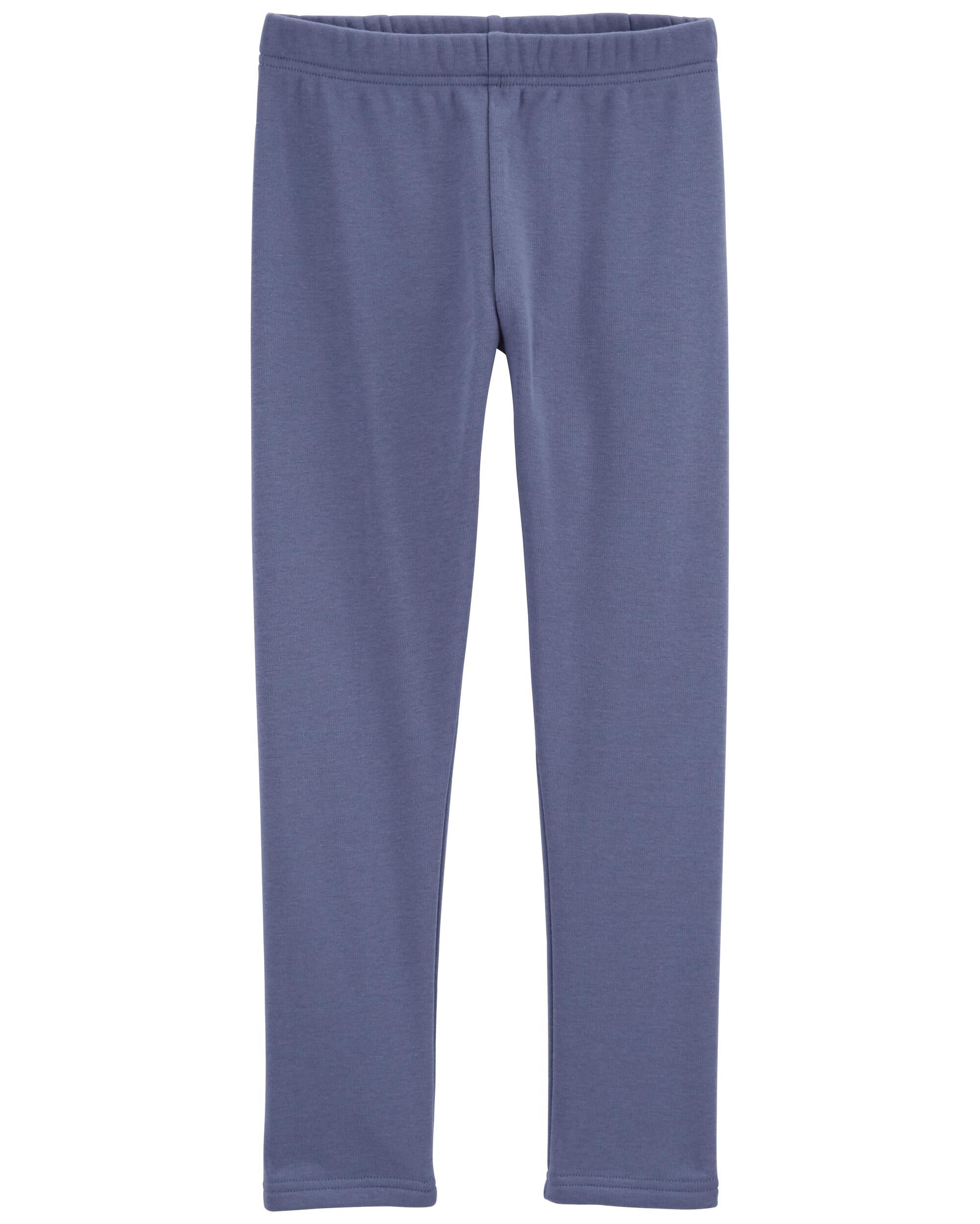 Navy blue fleece leggings top