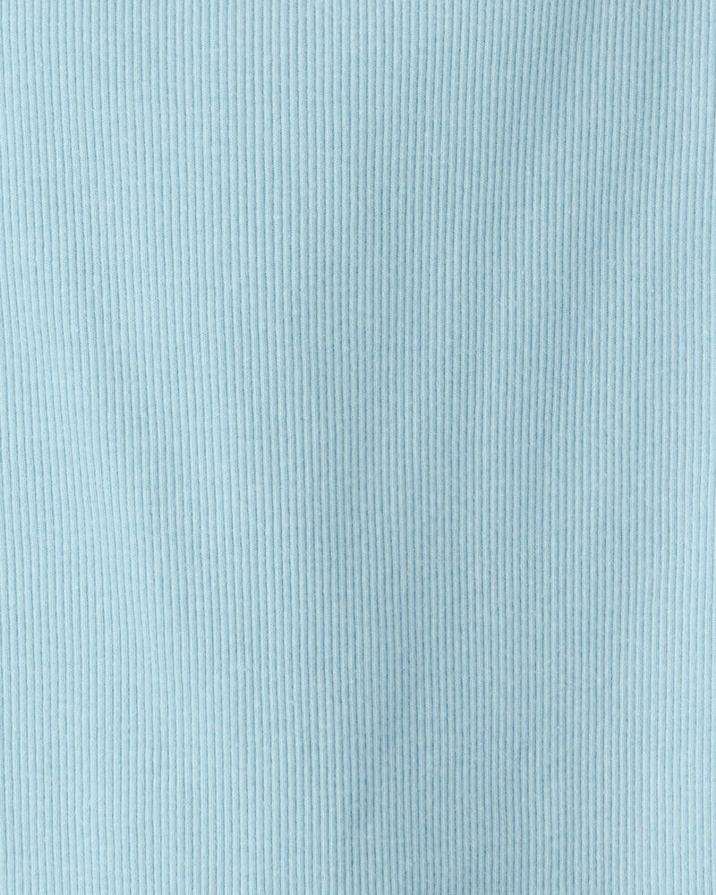 Girls Rib Top - Blue, image 2 of 3 slides