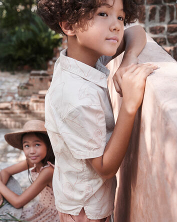 Boys 2-Piece Shorts Set Made with Organic Cotton in Citrus, 