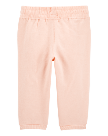 Bébé Pantalon de jogging à enfiler en jersey bouclette - Rose, 