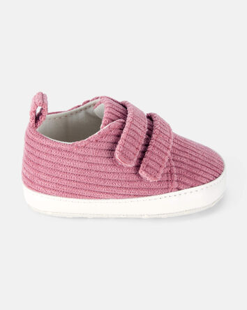 Baby Girl Corduroy Slip-On Shoes - Pink, 