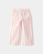 Toddler Girl Striped Pants - Pink/Ivory, image 2 of 5 slides